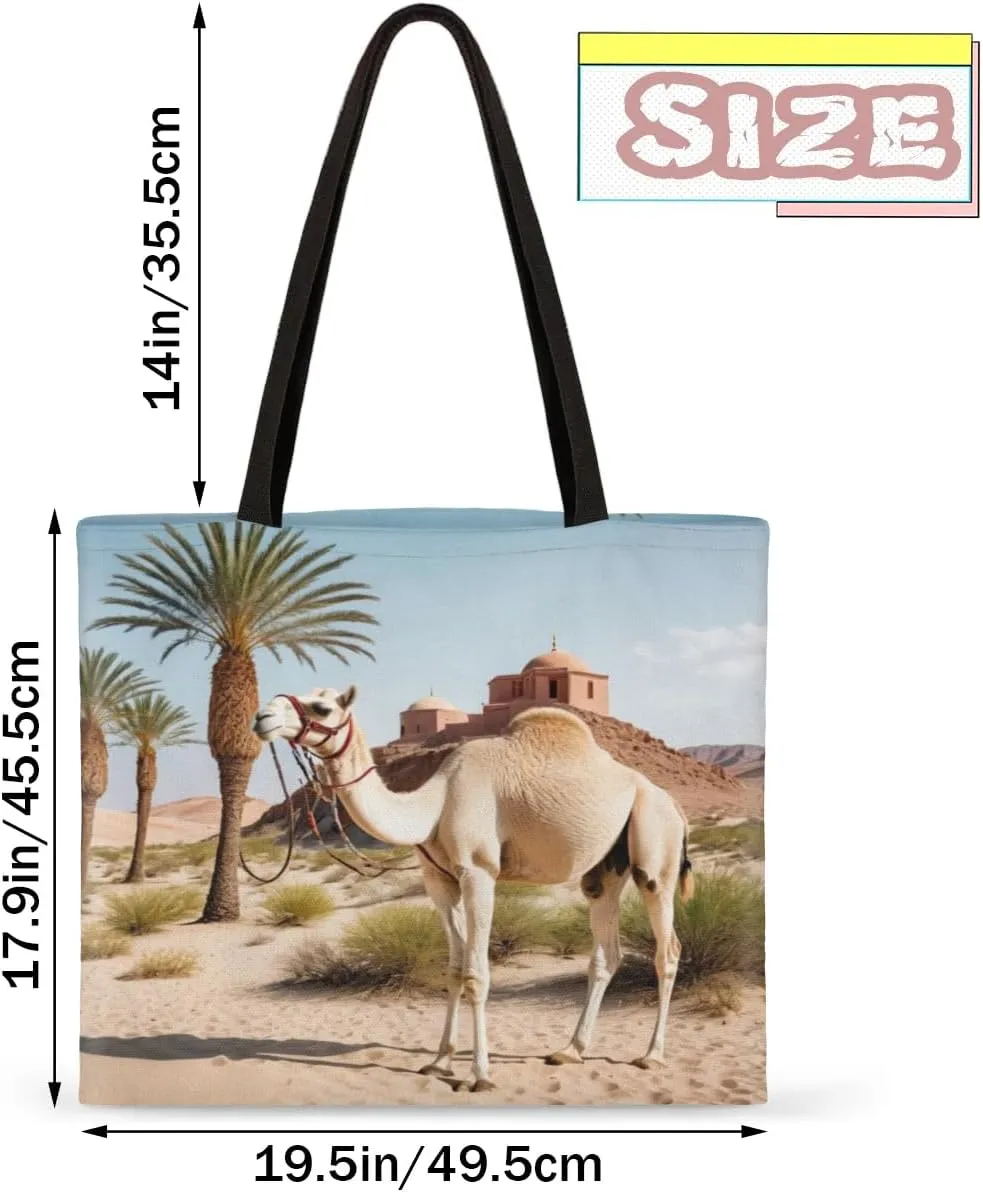 Dachshund Dog Sky Clouds Canvas Tote Bag for Women Men Stylish Tote Handbag Shoulder Bag Reusable Grocery Bag