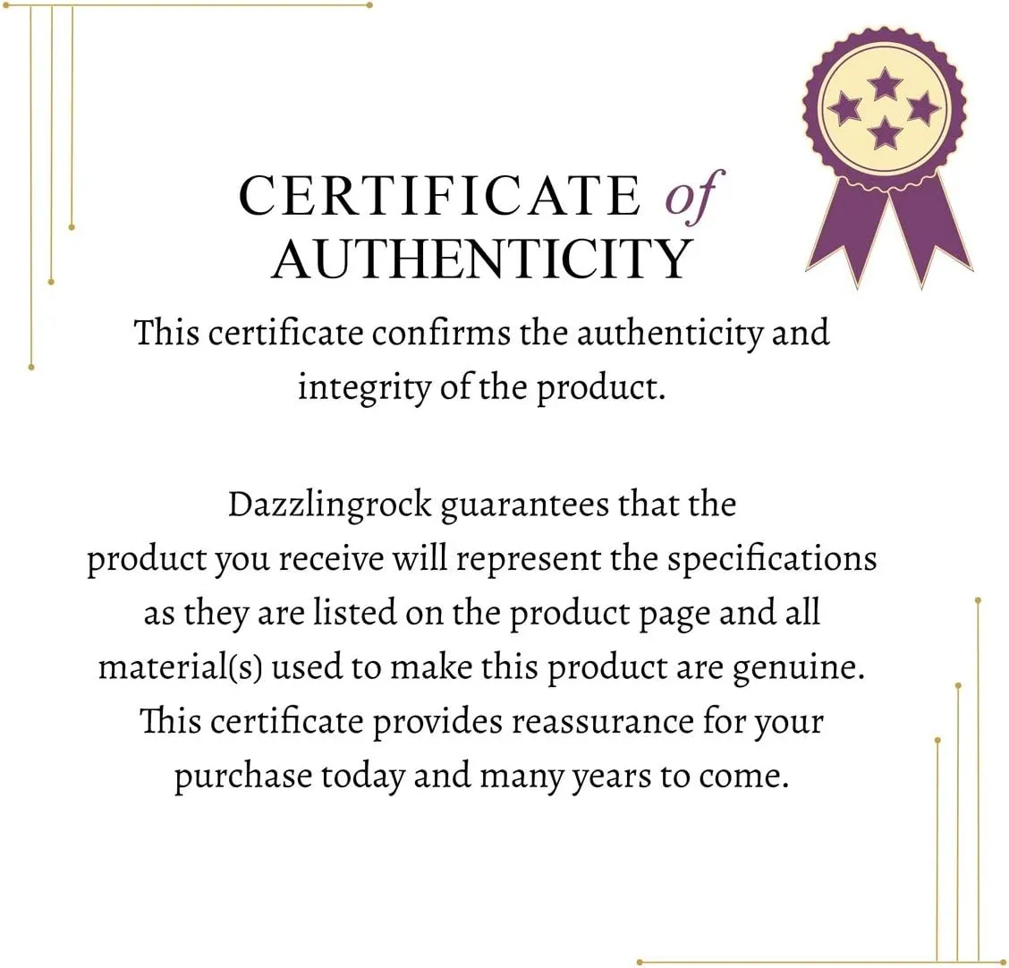 Dazzlingrock Collection Round Gemstone and Round White Diamond Womens Stackable Wedding Band, 10K Solid White Gold