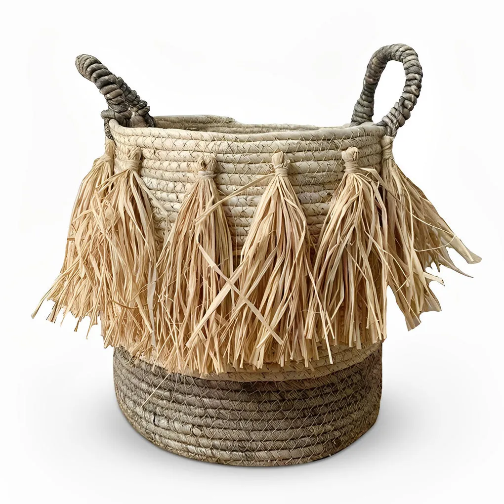 Decorative Storage Bins Wicker Woven Plant Pot