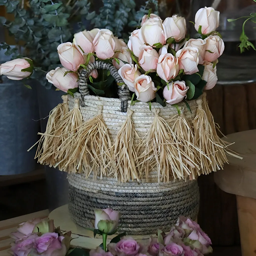 Decorative Storage Bins Wicker Woven Plant Pot