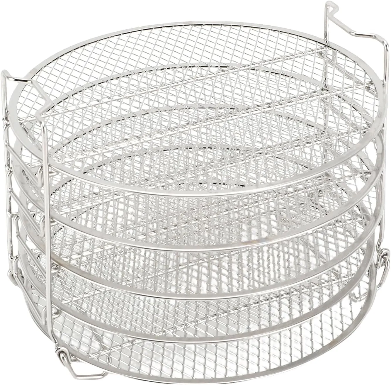 Dehydrator Rack, 5 Stackable Layer Dehydrator Stand for Foodi 6.5qt 8qt Pressure Cooker and Air Fryer, Stainless Steel Cooker Rack Stand Accesories
