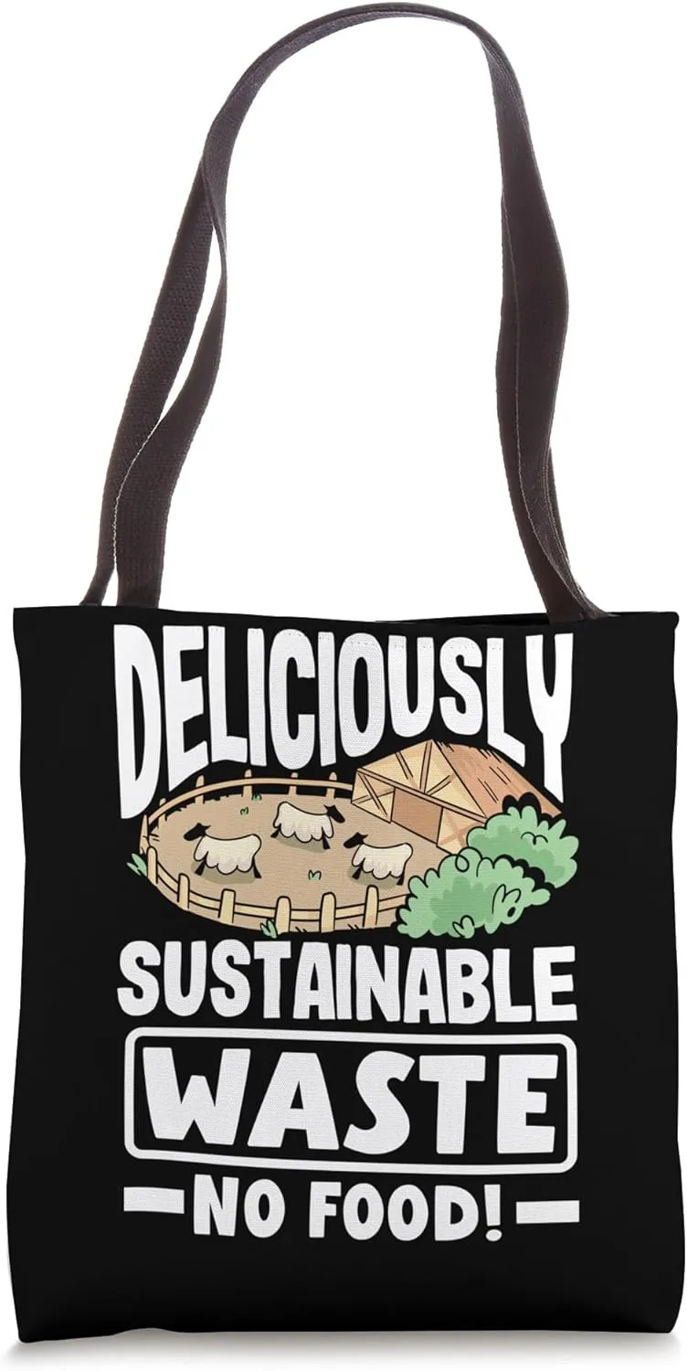 Deliciously Sustainable Waste No Food! Mindful consumption Tote Bag