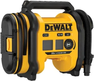 DEWALT Tire Inflator Portable Air Compressor 20V MAX, Air Pump with Automatic Shut Off, LED Light, Tool Only (DCC020IB)