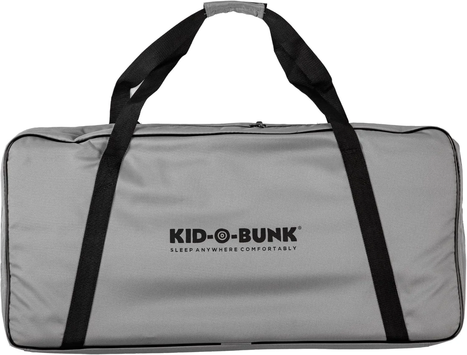 Disc-O-Bed Youth Single Cot Kid-O-Bed with Storage Organizer for Easy Gear Access & Carry Bag Transport, Indoor or Outdoor Use, Black