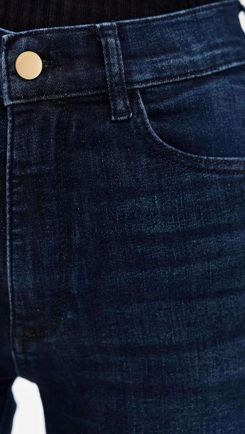 DL1961 Women's Bridget Boot: High Rise Instasculpt Jeans 33"