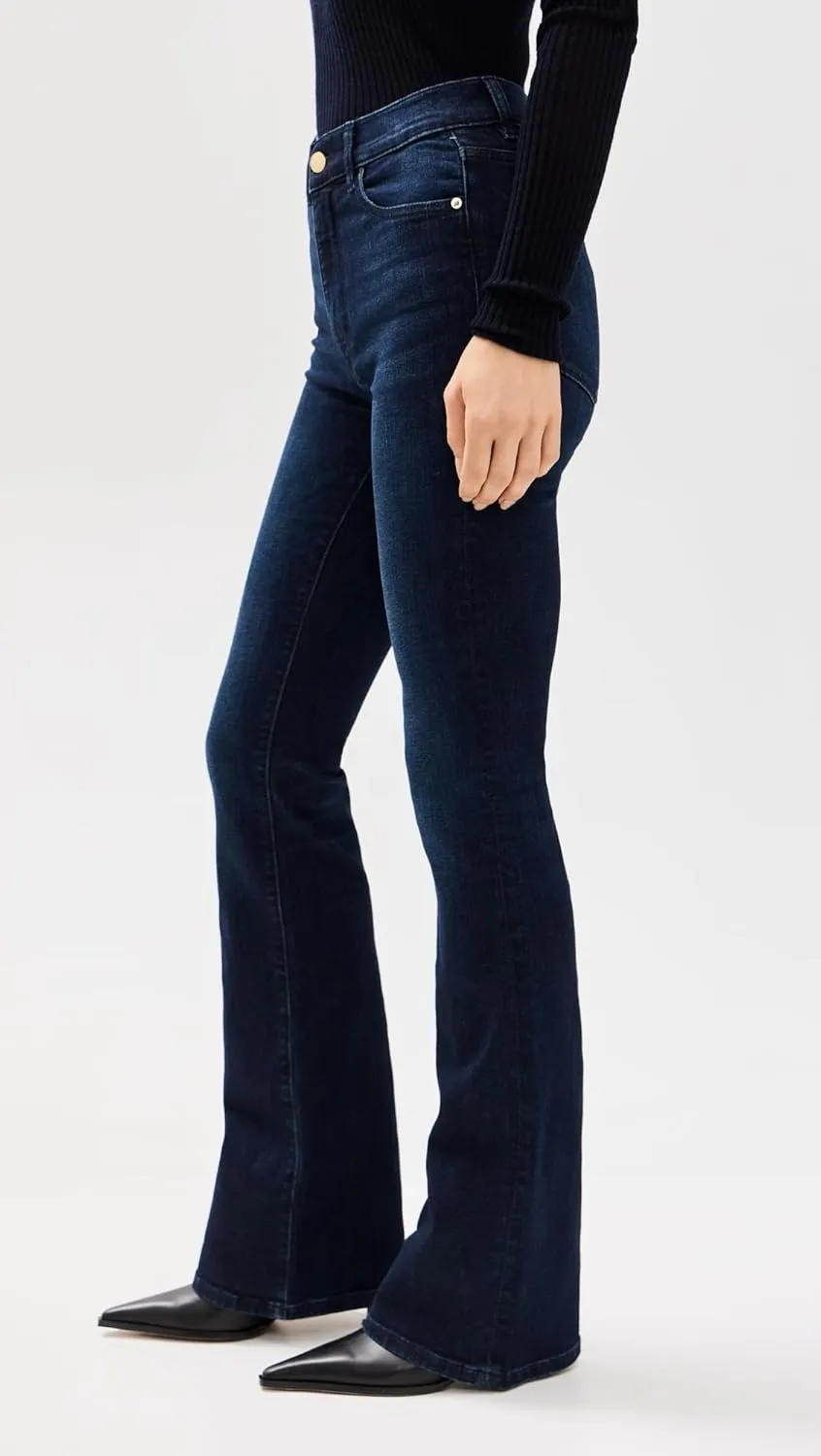 DL1961 Women's Bridget Boot: High Rise Instasculpt Jeans 33"