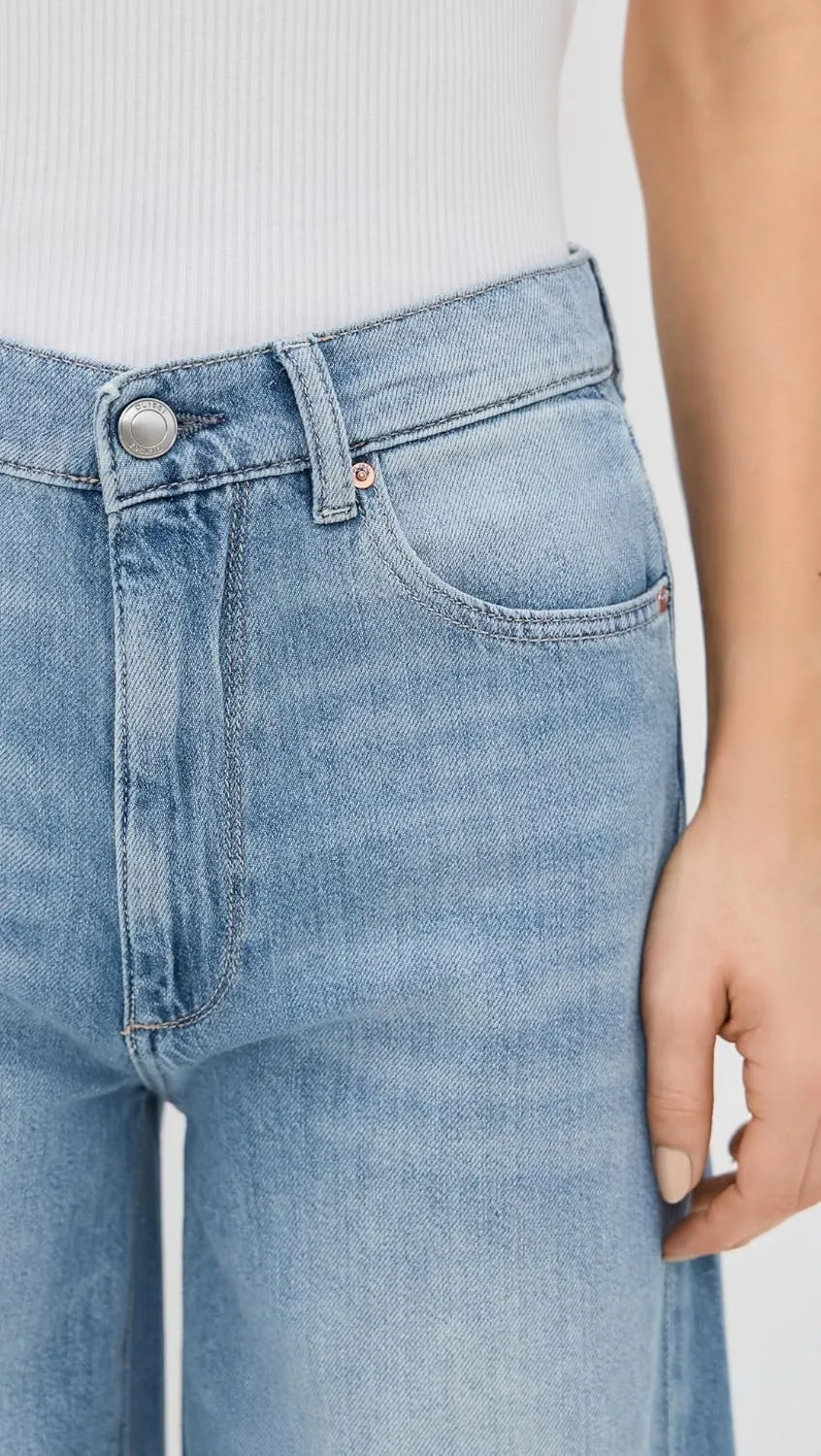 DL1961 Women's DL Aura Hepburn Wide Leg High Rise Jeans
