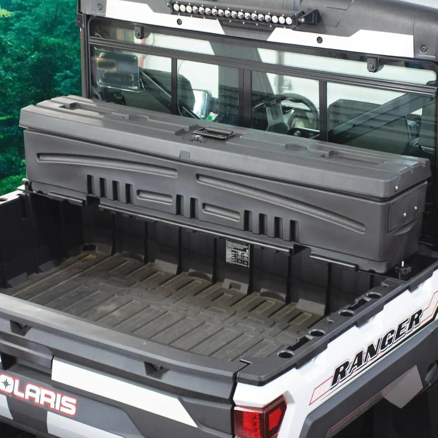 DU-HA All Terrain Side by Side Storage Box with Mounting Kit - Rear Storage Box Fits Most ATVs & UTVs - Heavy Duty, Weather Resistant & Lockable Latches