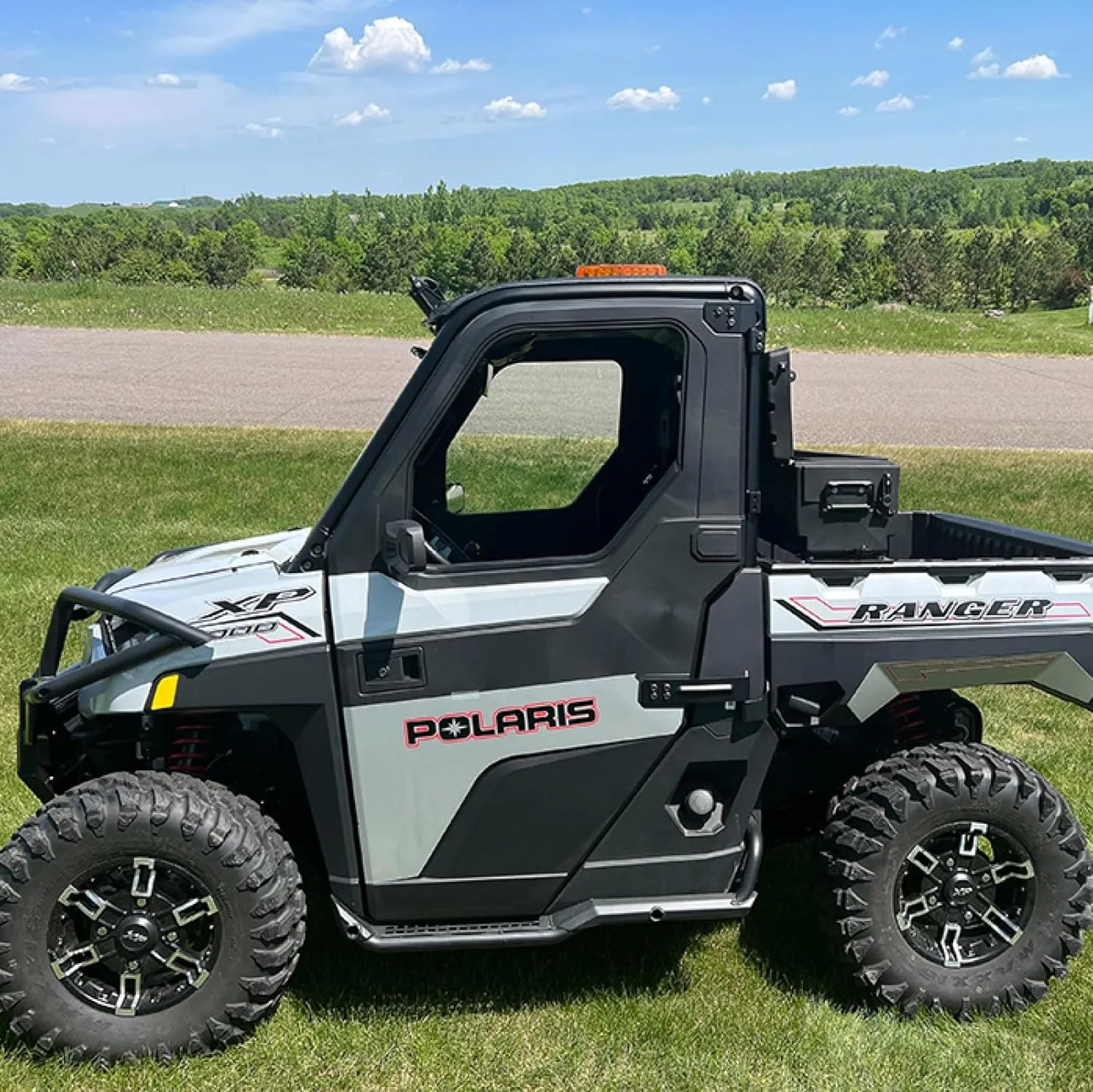 DU-HA All Terrain Side by Side Storage Box with Mounting Kit - Rear Storage Box Fits Most ATVs & UTVs - Heavy Duty, Weather Resistant & Lockable Latches