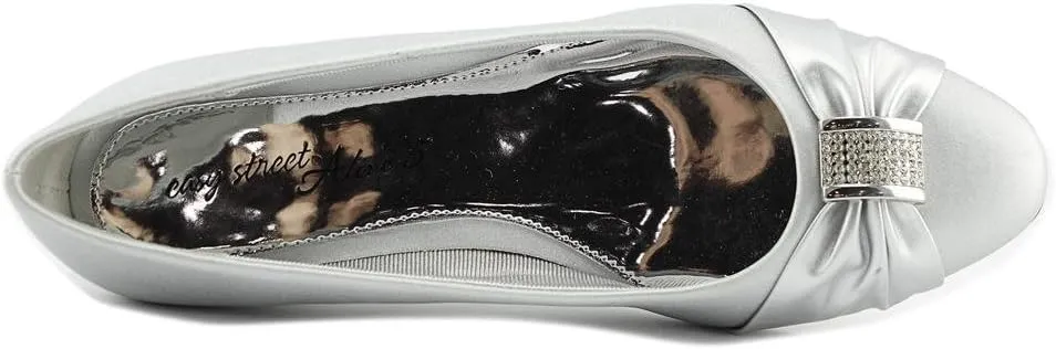 Easy Street Womens Eloise Faux Leather Dressy Block Heel
