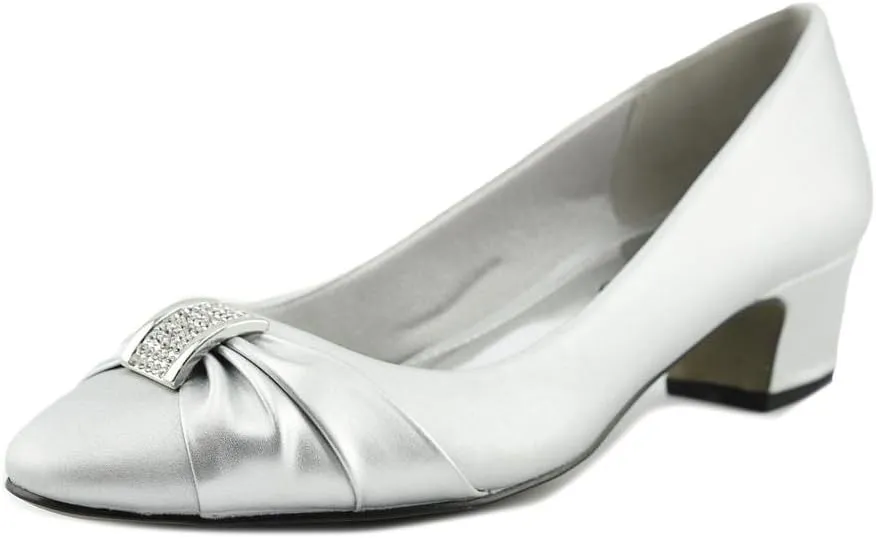 Easy Street Womens Eloise Faux Leather Dressy Block Heel