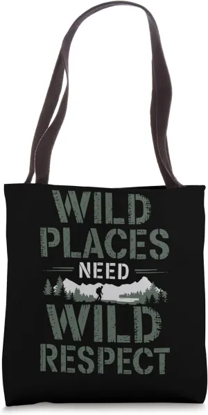 Eco-Friendly Hiking Outdoor Ethics Sustainable Adventure Tote Bag