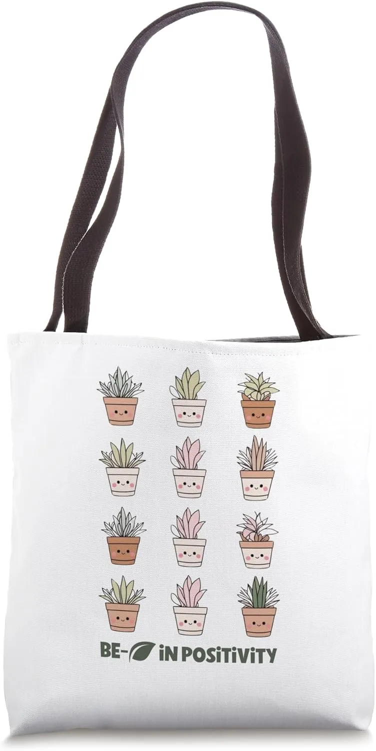 Eco-Friendly Positive Earth Vibes Design for Nature Lovers Tote Bag