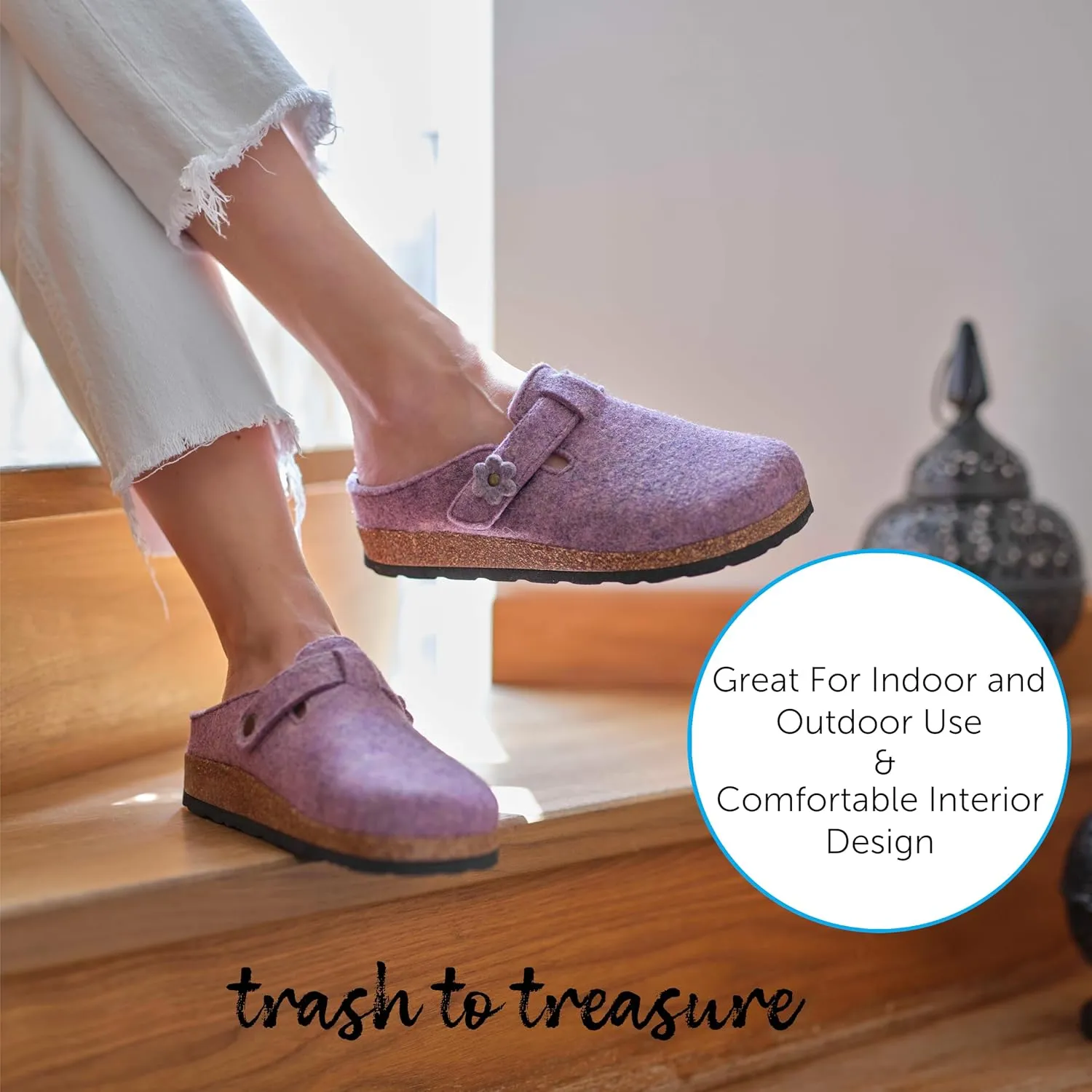 Eco-Friendly Women's Slippers: Recycled, Ultra Comfortable, Soft, Perfect for Indoors & Outdoors Slippers
