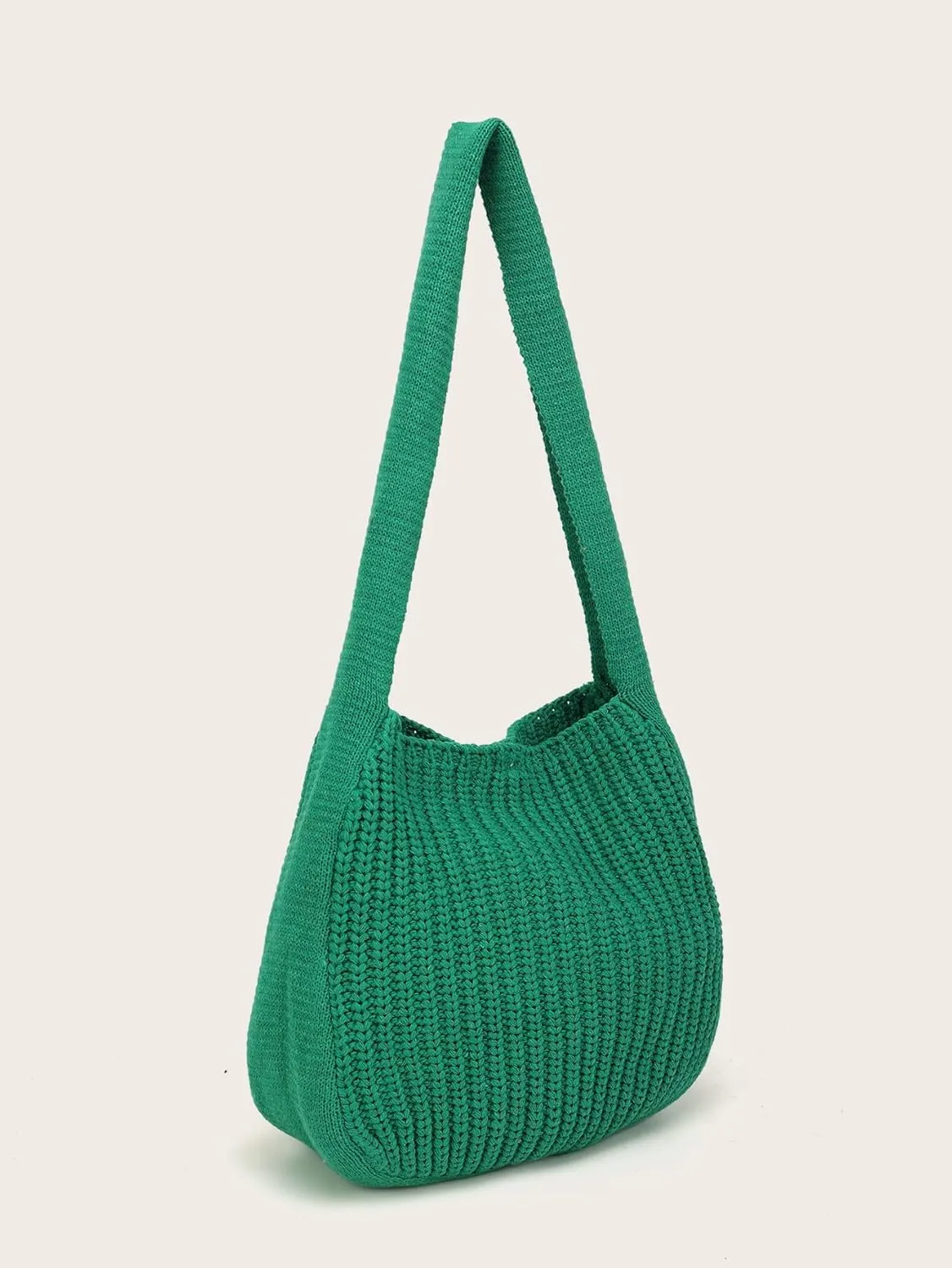 ENBEI Women's Crochet Tote Bag Knit Shoulder bag,Aesthetic Bag,Cute Eco-Friendly Tote for Travel,Daily Use,Gift Box Packaging