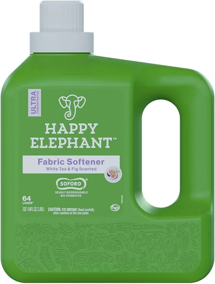Fabric Softener - Ultra Concentrated, Fabric Conditioner, Liquid Laundry Softener, Eco Friendly, Gentle, Fresh Linen, 64 Loads - White Tea and Fig (64 fl oz - Pack of 1)