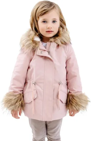 Fabulous-Furs Donna Salyers Kid's Faux Fur-Trimmed Always Ready Storm Coat
