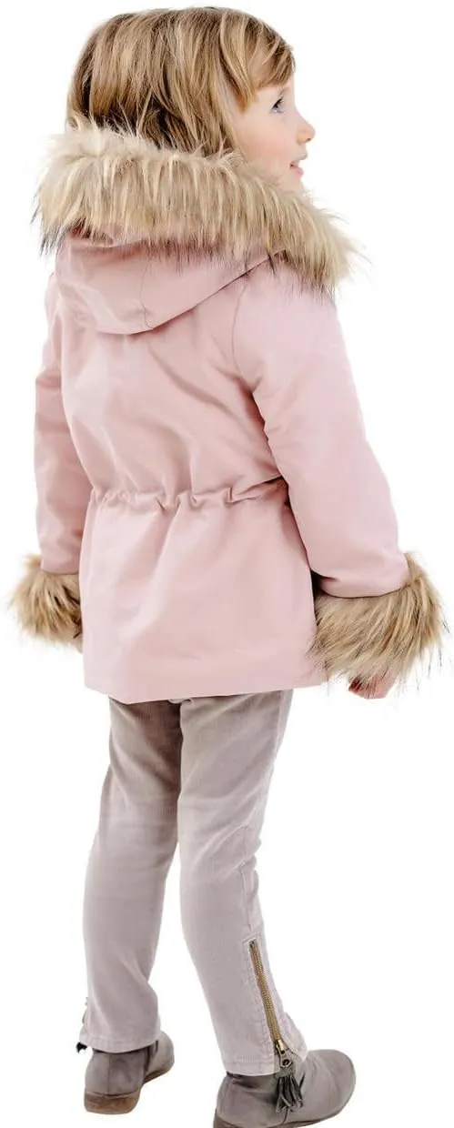 Fabulous-Furs Donna Salyers Kid's Faux Fur-Trimmed Always Ready Storm Coat