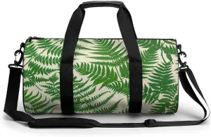 Fern Green Plant Gym Bag for Men Women Water Resistant Duffle Bag Travel Lightweight Bag for Travel Sports