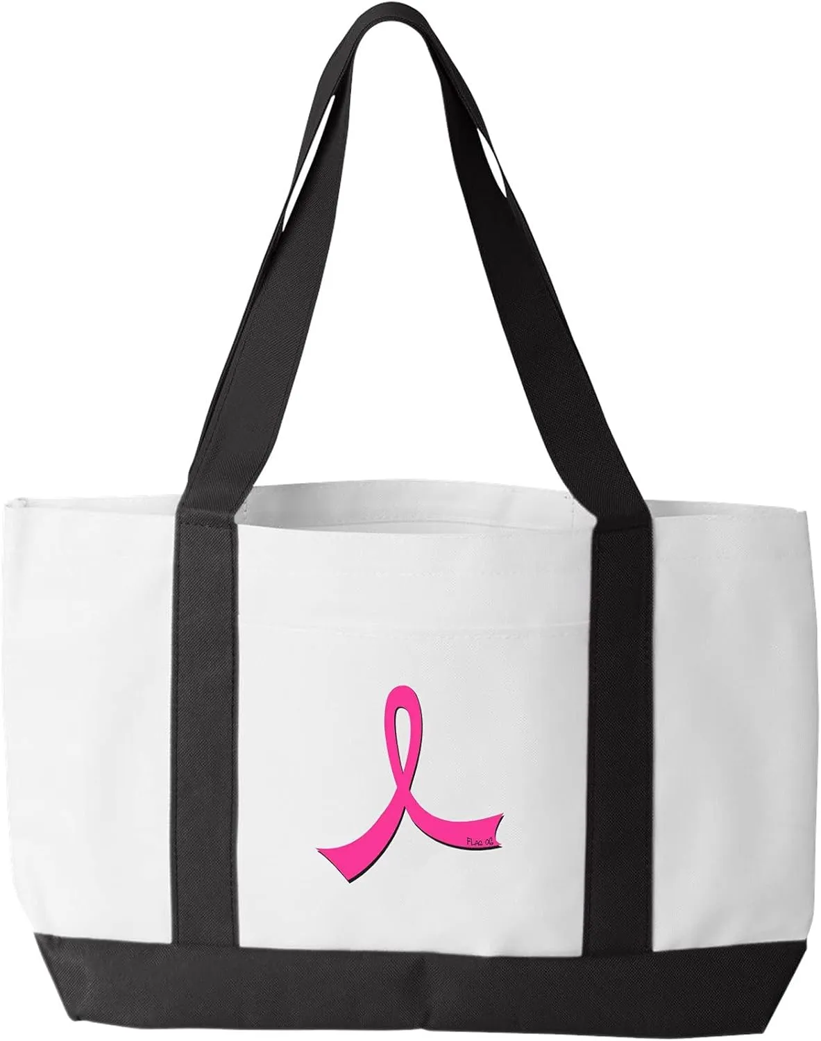 Fight Like a Girl Breast Cancer Awareness Pink Ribbon Tote Bag