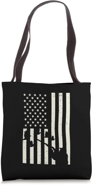 Flag Quail Pheasant Hunting Vintage Upland Hunt Patriotic Tote Bag