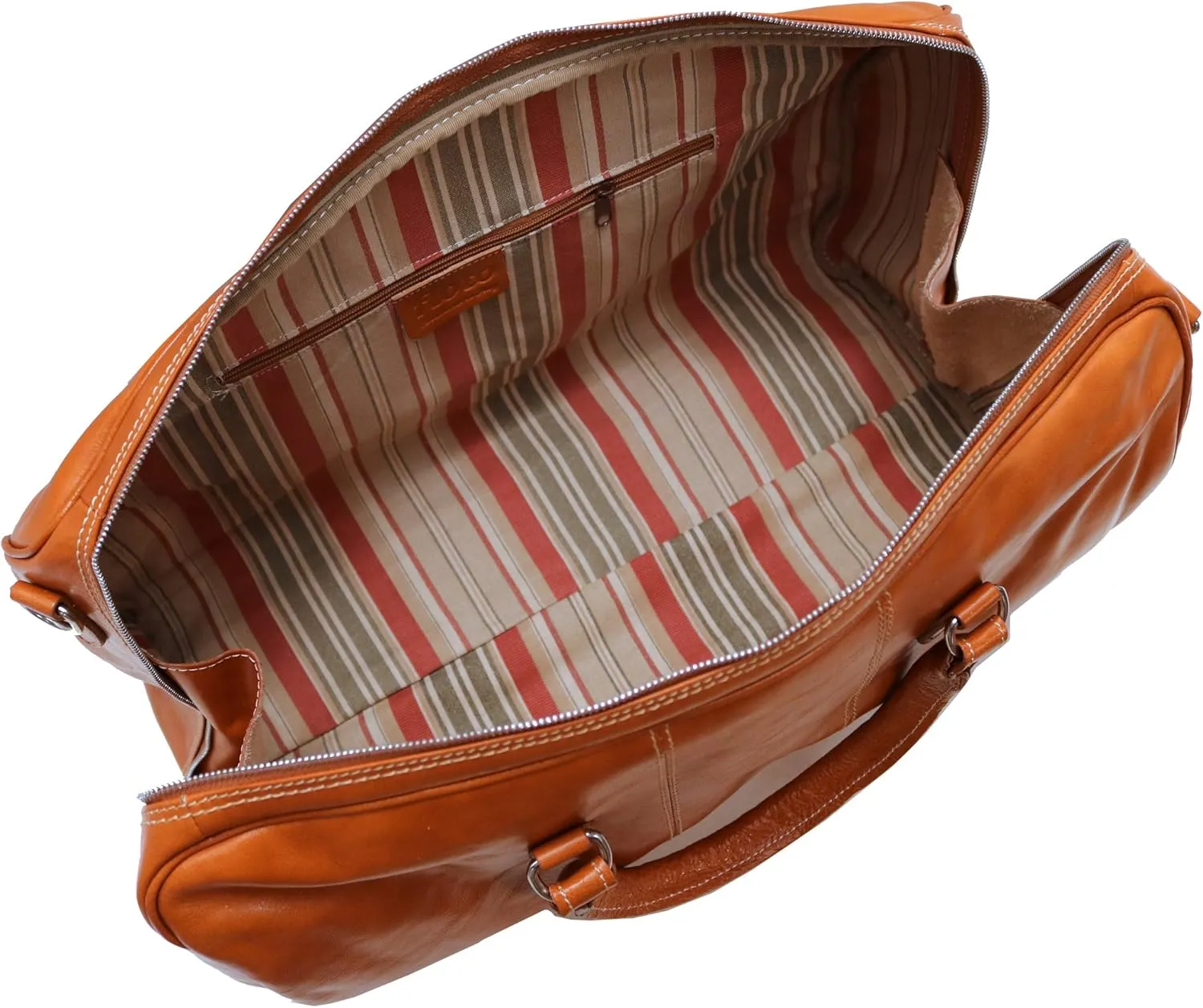 Floto Venezia Duffle Olive (Honey) Brown Italian Leather Weekender Travel Bag