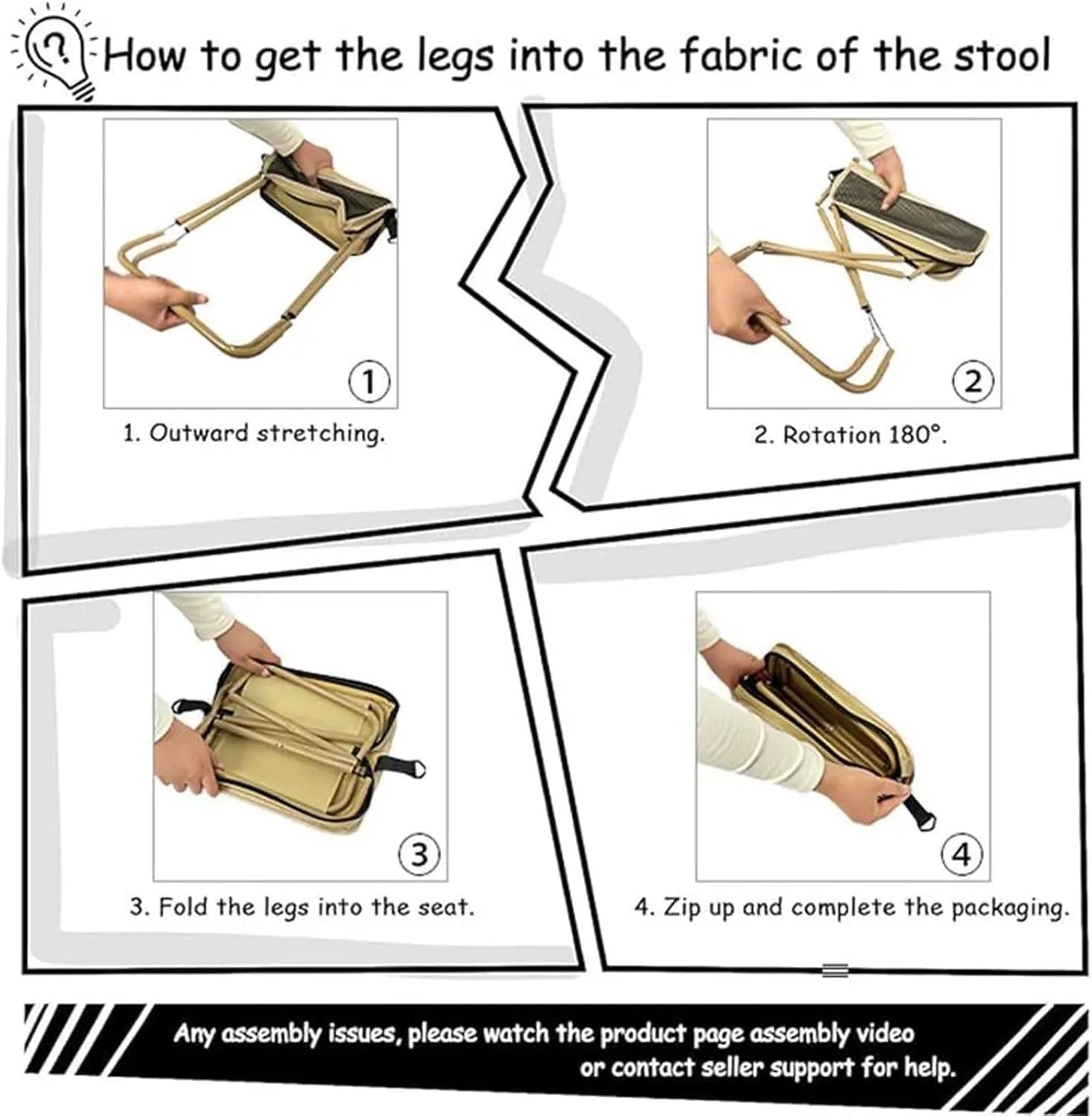Foldable Backpack Stool, Portable Mini Outdoor Camping Folding Seat with Adjustable Shoulder Strap, Load Capacity Up to 120 Kg, for Camping, Fishing, Hiking, Picnics, Outdoor Barbecue(Green,Small)