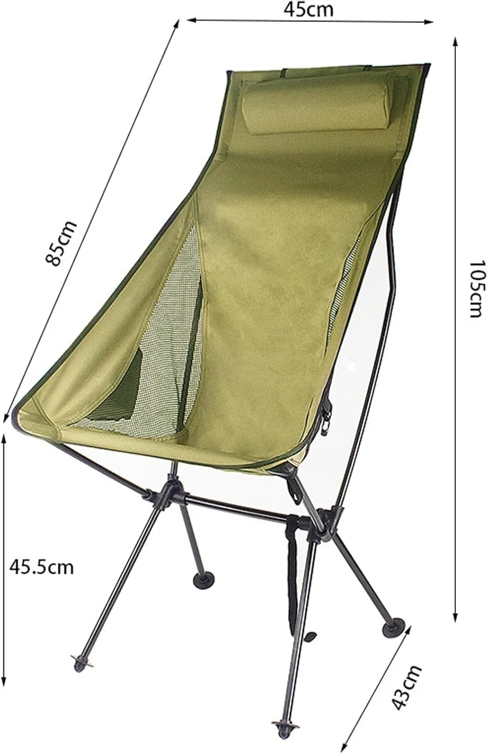 Foldable Camping Chair,Camping Chairs Compact Backpacking Chair,Outdoor Folding Fishing Chair with Headrest Side Pocket Heavy Duty,Portable Camping Hiking Collapsible Chair Coffee