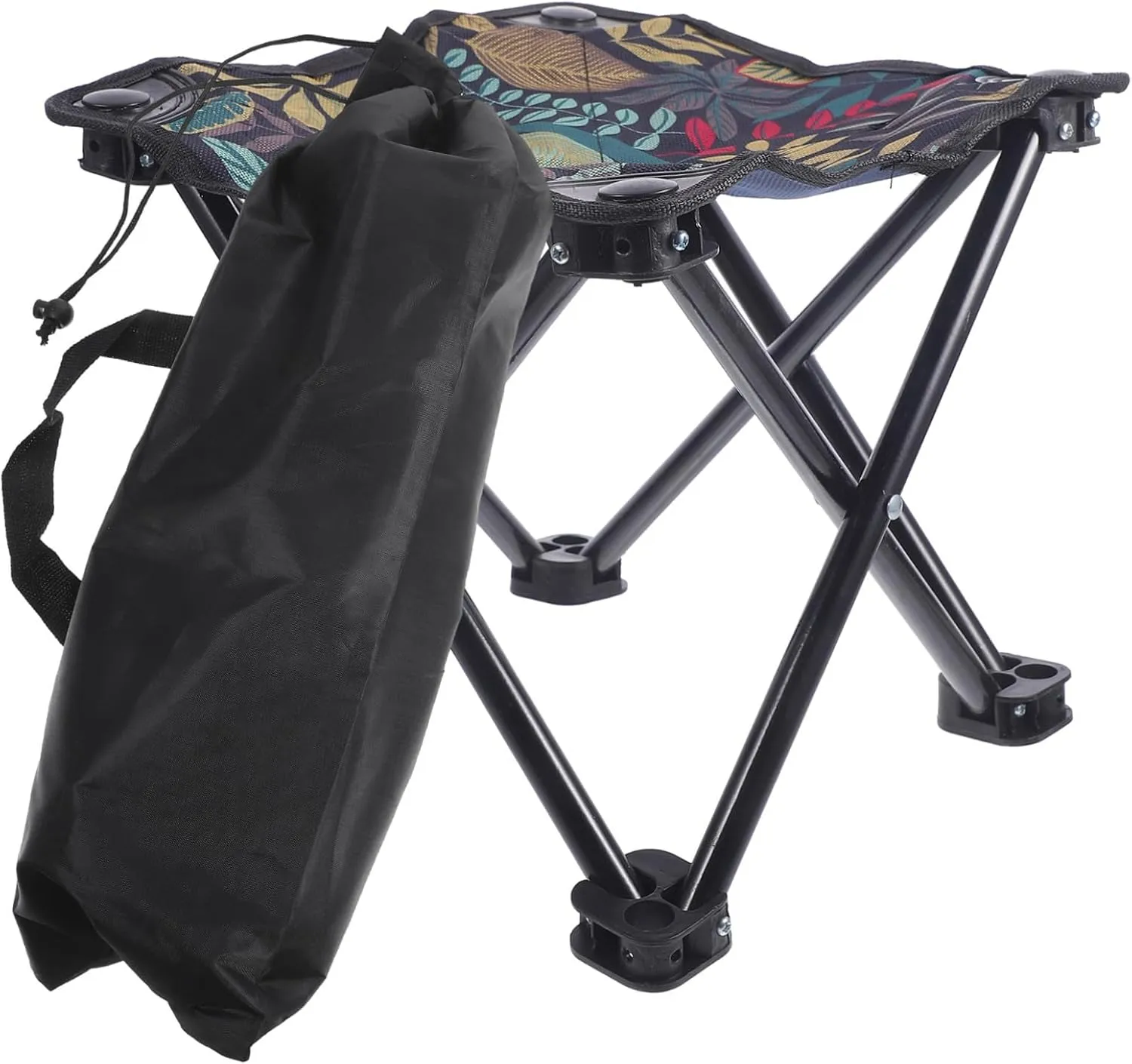Folding Camping Stool Portable Retractable Chair for Outdoor Activities Comfortable Fishing and Sketching Lightweight Design Sturdy Bracket for Camping and Travel