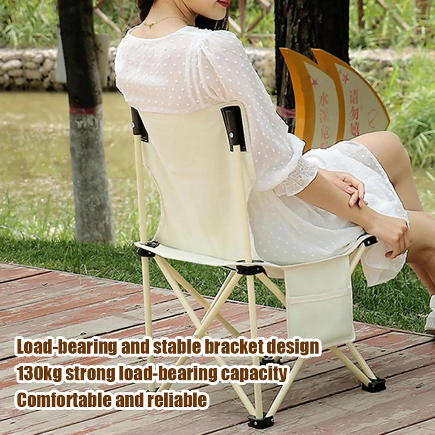 Folding Camping Table and Chair, Lightweight Picnic Table Aluminum Roll-up Table Portable Camp Chairs Foldable Lawn Chair with Carrying Bag, Blue