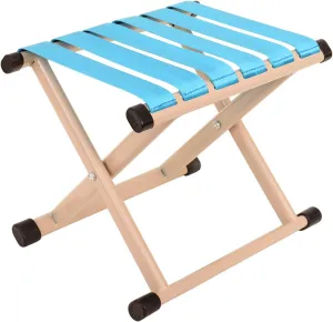 Folding Stool, Portable Camping Stool 15.7''/13.7'' Height Outdoor Portable Chair Foldable Lightweight Stool for Walking Hunting Hiking Fishing(10.6inx12.6inx10.2in, Blue)