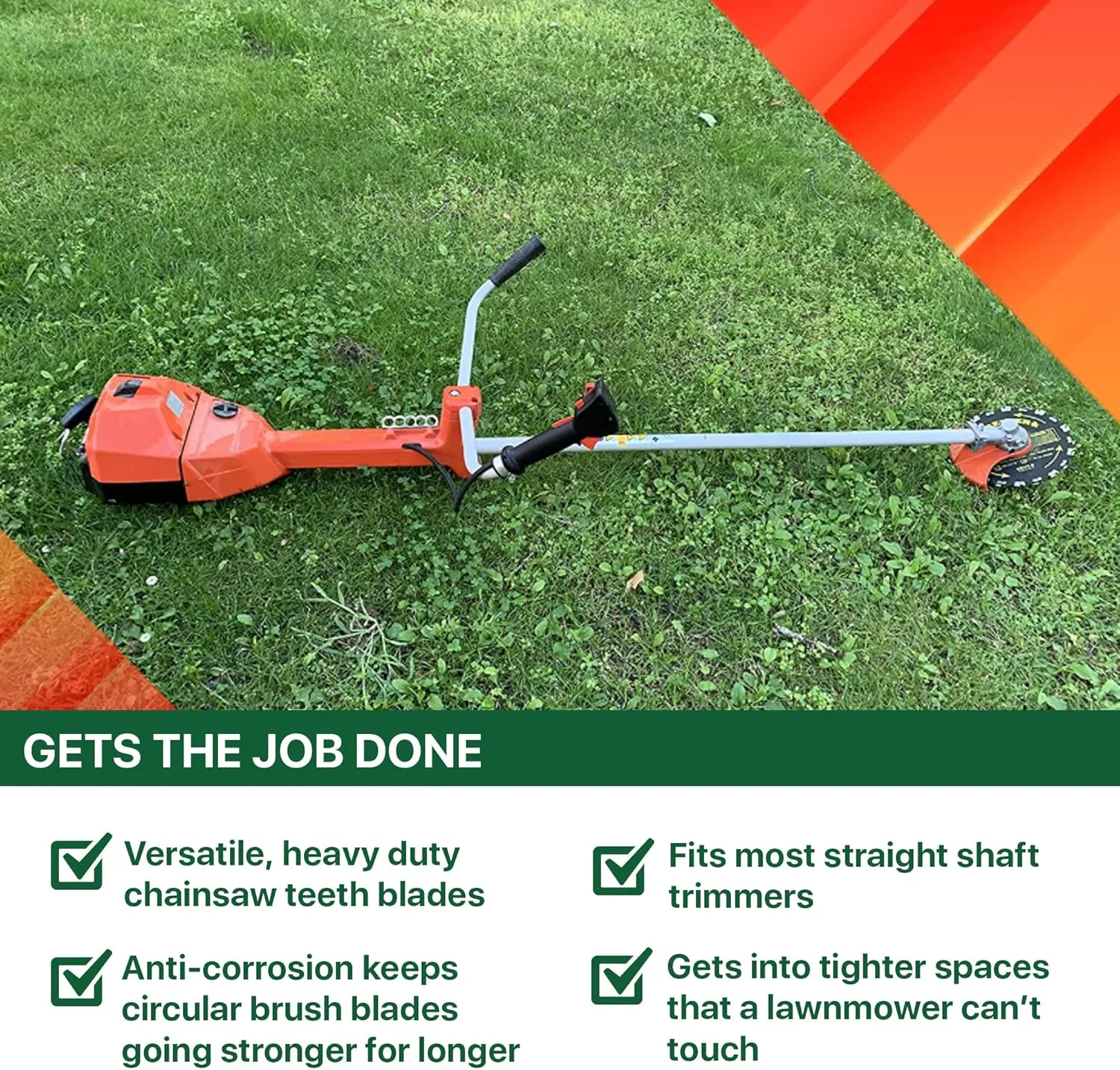 Forester 9” Chainsaw Brush Cutter Blade – 20 Tooth Circular Trimmer Saw Blade - for Trimming Trees, Clearing Underbrush, Cutting String, Weeds and Bush