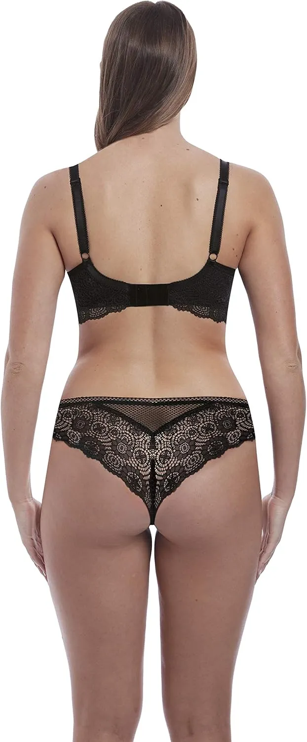 Freya Women's Expression Crochet-Look VPL-Free Lace Cheeky Brazilian Brief