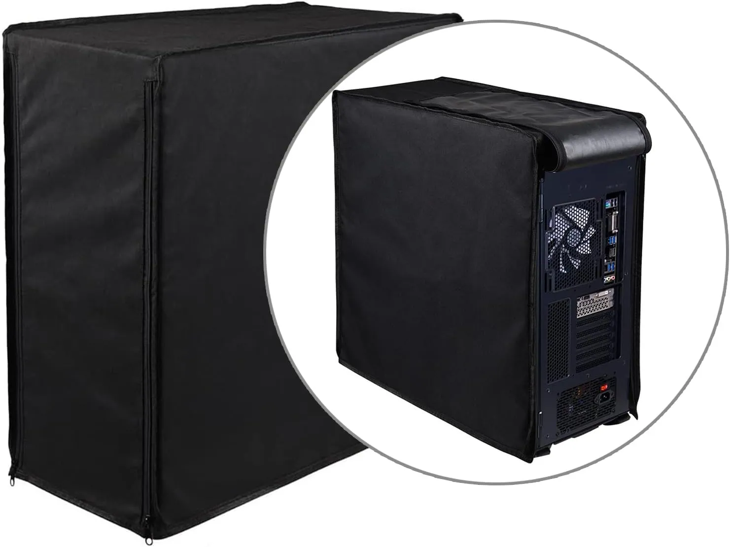 Full Coverage Bag Zipper Enclosure for Computer Case Full Shielding Bag Zipper Covers for All Users