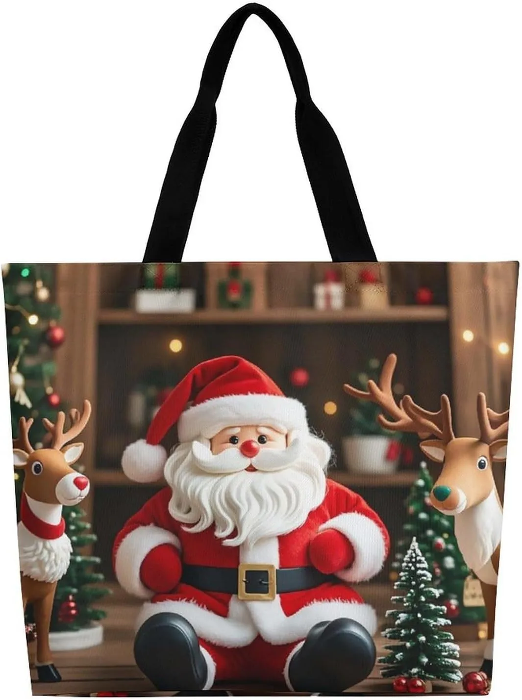 Funny Cute Squirrel Tote Bag for Women Reusable Grocery Shoulder Bag Shopping Bags for Travel, Groceries