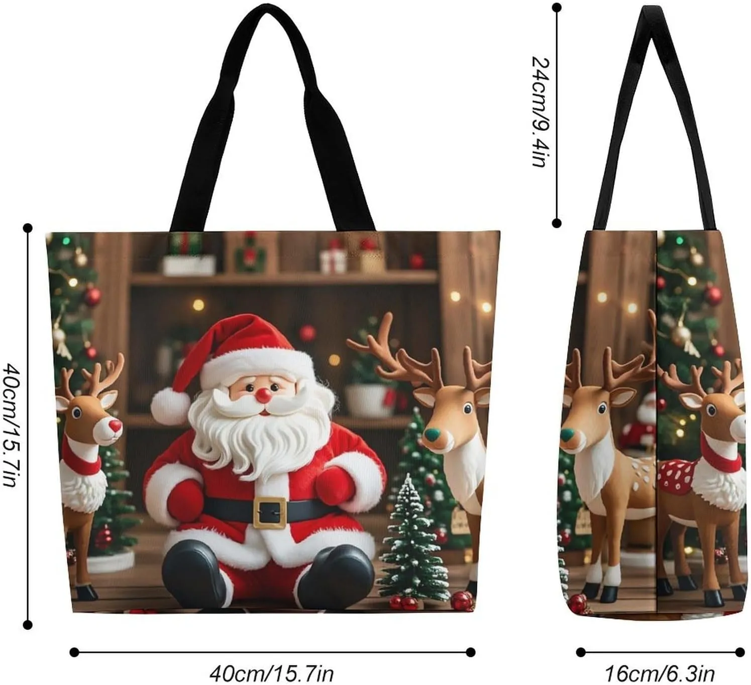 Funny Cute Squirrel Tote Bag for Women Reusable Grocery Shoulder Bag Shopping Bags for Travel, Groceries