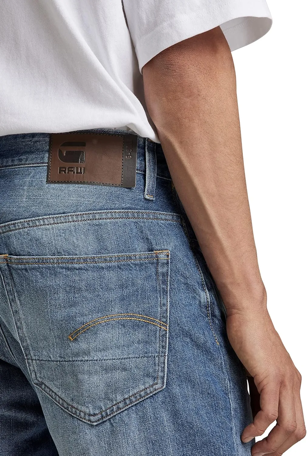 G-STAR RAW Men's 3301 Straight Fit Denim Shorts