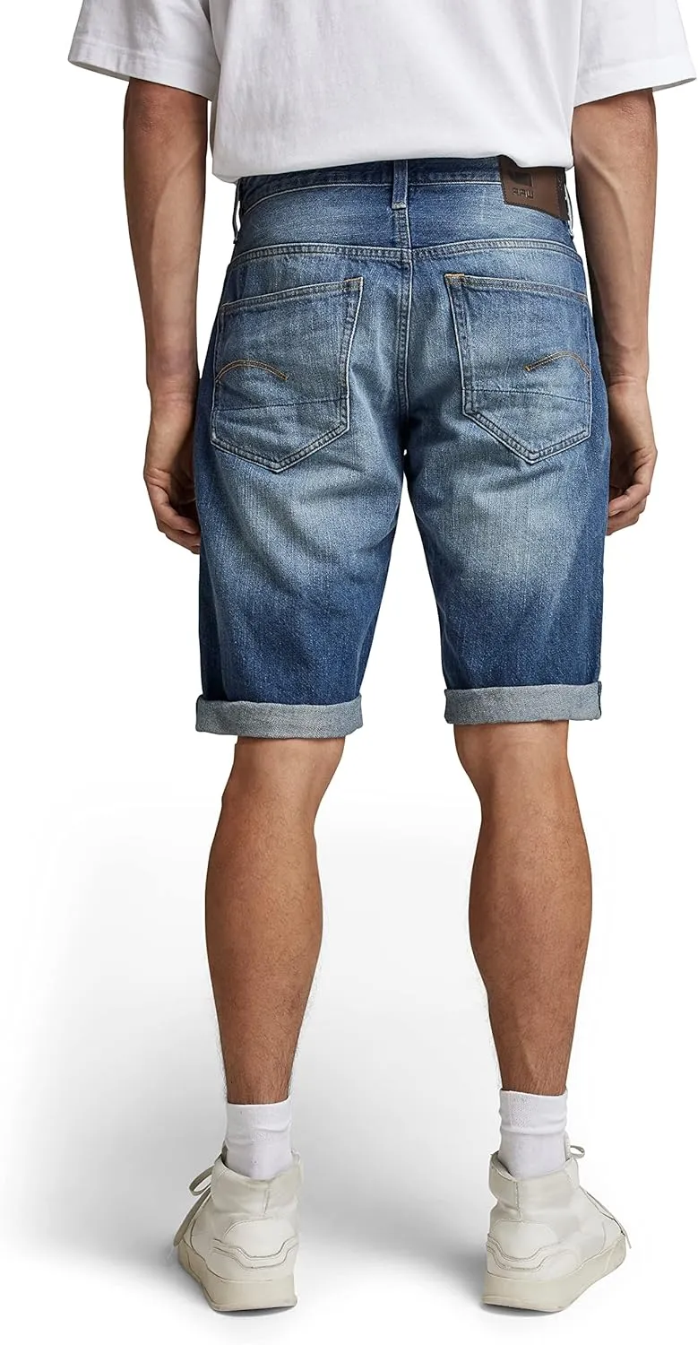 G-STAR RAW Men's 3301 Straight Fit Denim Shorts