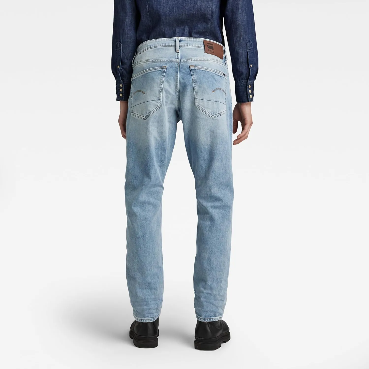 G-Star Raw Men's 3301 Tapered Fit Jean In Nippon Stretch Denim