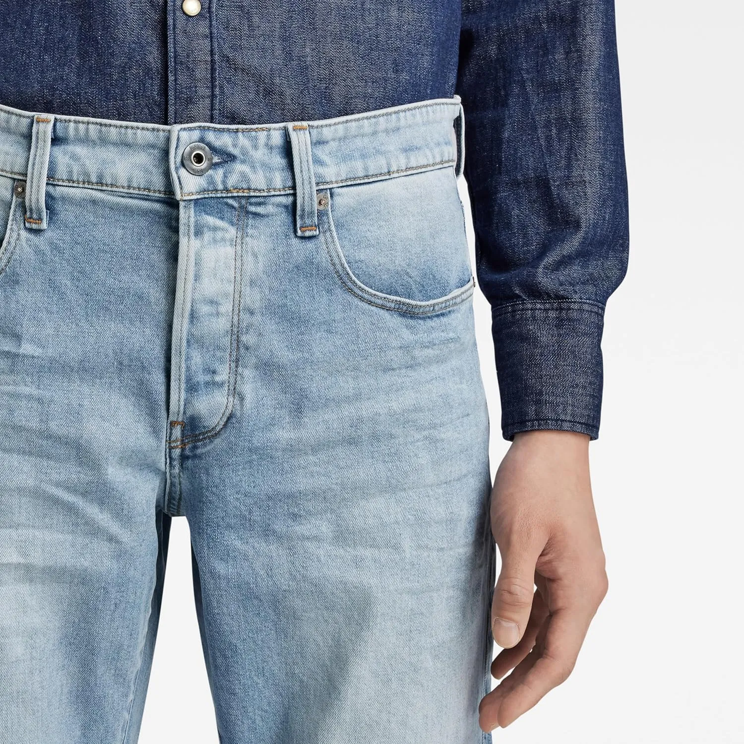 G-Star Raw Men's 3301 Tapered Fit Jean In Nippon Stretch Denim
