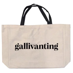 Gallivanting... linen style bag
