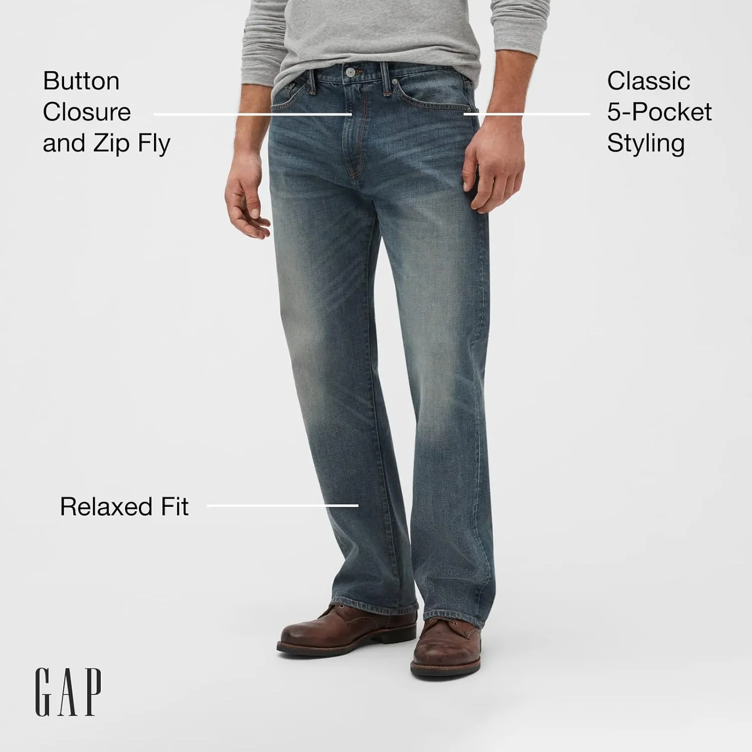 GAP Men's Relaxed Fit Denim Jeans