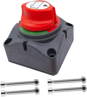 GARVALON Heavy Duty Battery Isolator 12v-48v Disconnect Power for Boat Car Camper Safe Easy to Use Lockable Design