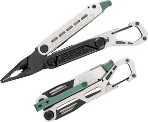 Gerber Gear Stakeout Spark - Multi-Tool Folding Knife for Backpacking, Survival, Camping, Outdoor - Pocket Tool w/Bottle Opener, Tent Stake Puller, Scissors, Tweezers - Baltic Haze