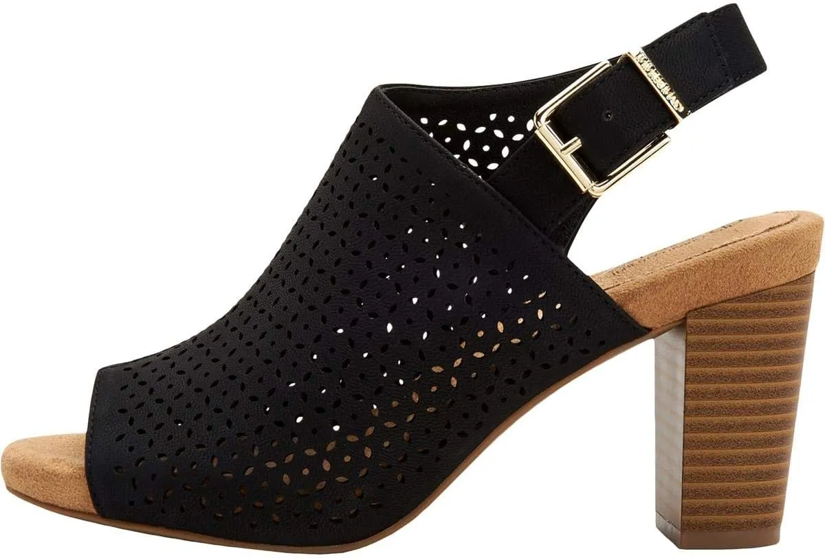Giani Bernini Womens Jabril Faux Leather Sling Back Heel Sandals