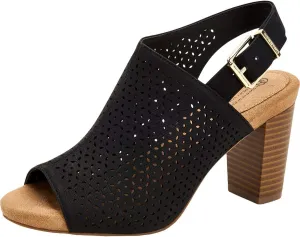 Giani Bernini Womens Jabril Faux Leather Sling Back Heel Sandals