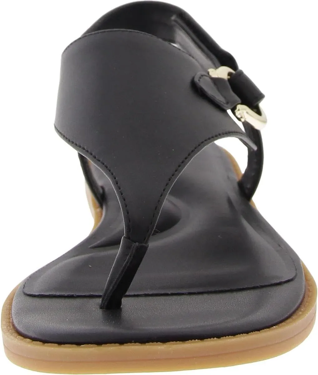 Giani Bernini Womens Nennie Faux Leather Thong Ankle Strap