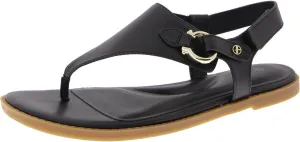 Giani Bernini Womens Nennie Faux Leather Thong Ankle Strap