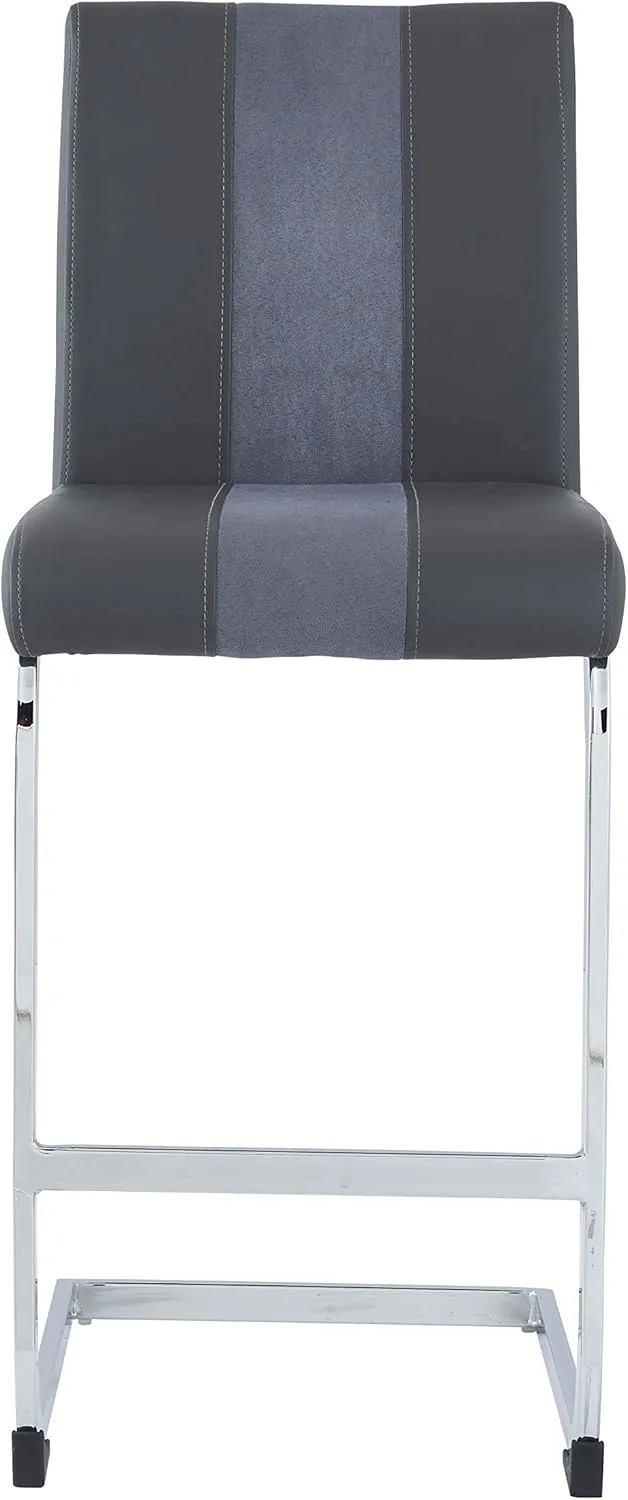 Global Furniture USA Leslie Grey Barstool