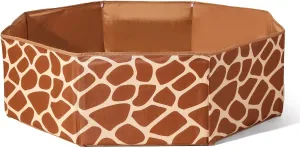 GOGOSO Foldable Ball Pit for Toddlers Large Soft Indoor Outdoor Pop Up Baby Kids Infant Ballpit Big Collapsible Puppy Dog Cat Pits with Basketball Hoop (Balls Not Included), Giraffe